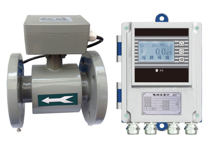 Submersible Flanged Magnetic Flowmeters For Effluent Treatment , 4-20mA Output