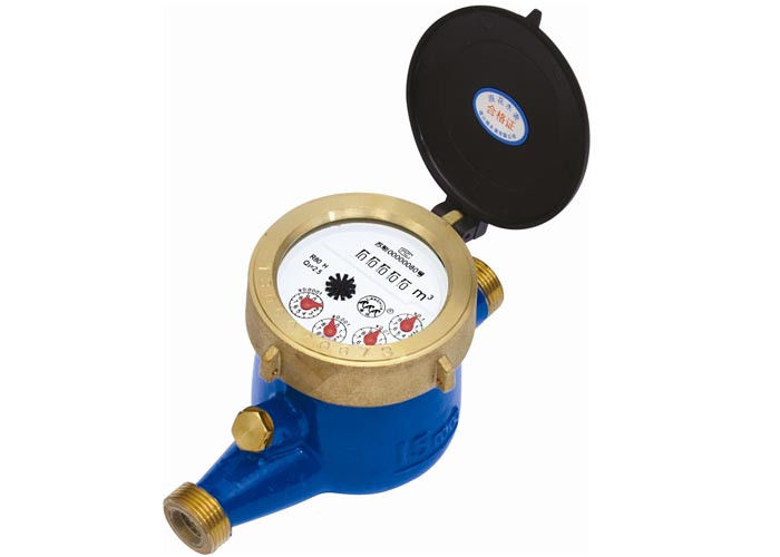 DN40 Turbine Hot Water Meter Multijet Water Meters With Totalizer / Flow Rate